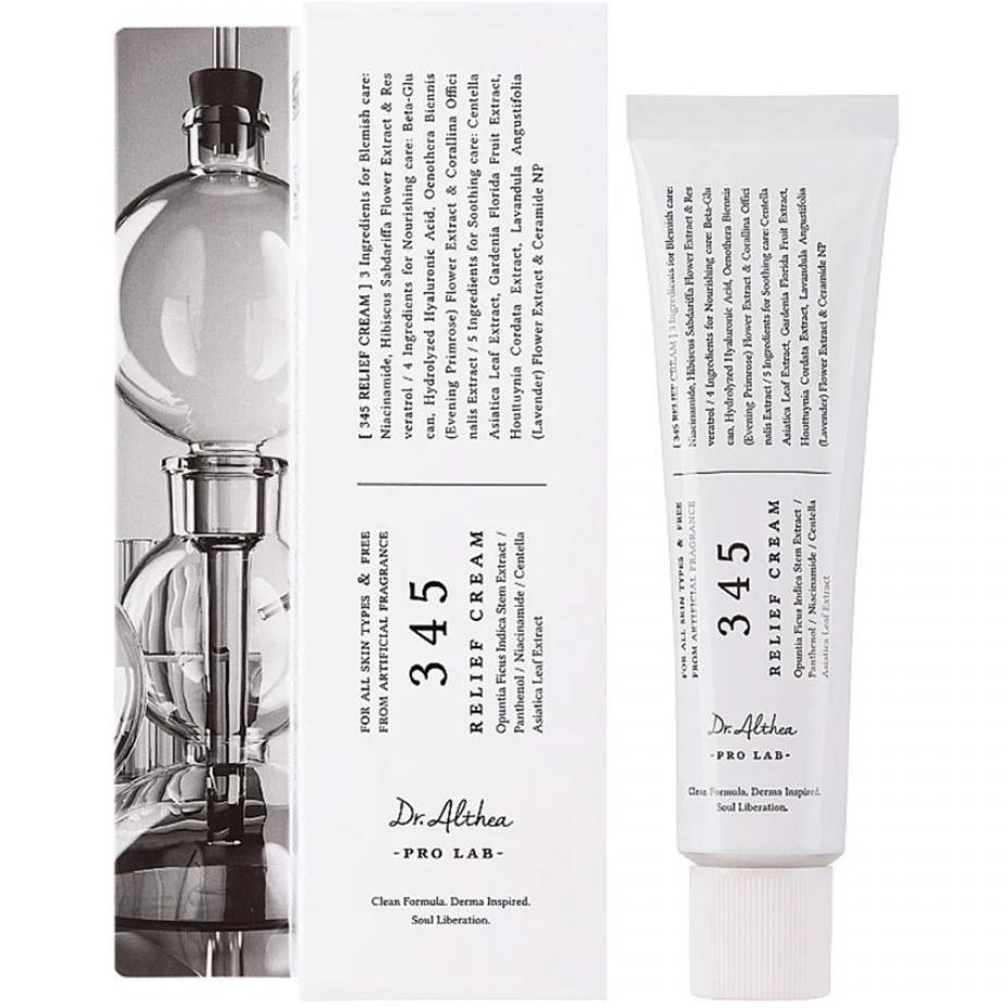 کرم ترمیم کننده دکتر آلتیا مدل 345 مناسب انواع پوست حجم 50 میلی لیتر Dr.Althea 345 Relief Cream 50ml