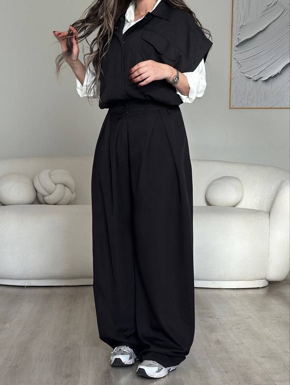 ست وست و شلوار مدل آریانا روجا کالکشن تابستانه 1405 - سایز Set vest shalvar