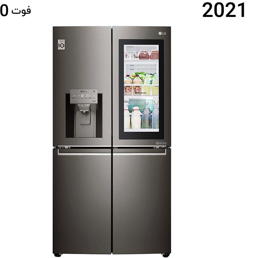 یخچال فریزر ال جی ساید بای ساید X24 رنگ دودی مدل GR-X24FMKBL