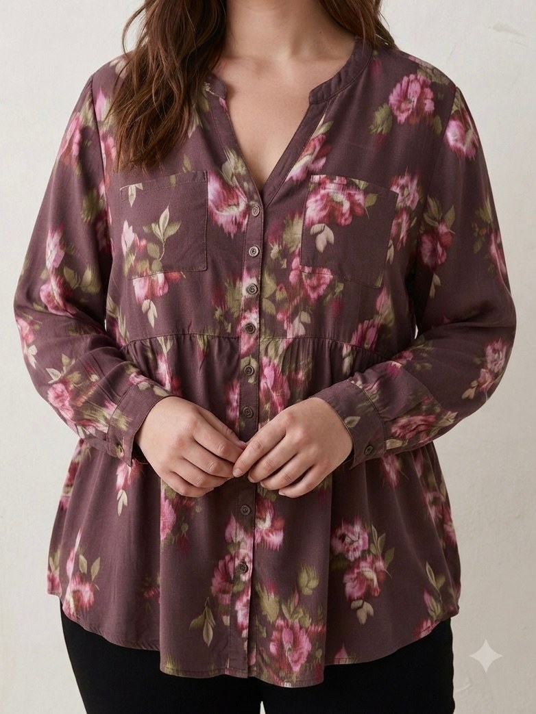 شومیز نخ زنانه وارداتی برند TORRID - فریسایز از ۴۰ تا ۴۴