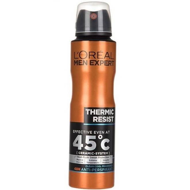اسپری ضد تعریق مردانه لورآل سری Men Expert مدل Thermic Resist حجم 250 میلی لیتر
