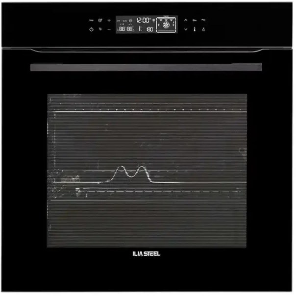 فر توکار ایلیا استیل مدل IO116-مشکی Ilia Steel IO116 Built-in Oven-Black