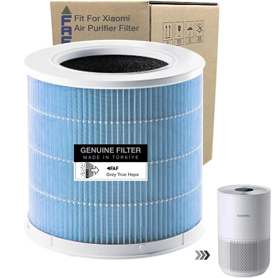 تصفیه کننده هوا XIAOMI 4 COMPACT FILTER 360 TRUE GLASS HEPA BLUE فرمول جدید FAF FİLTRE