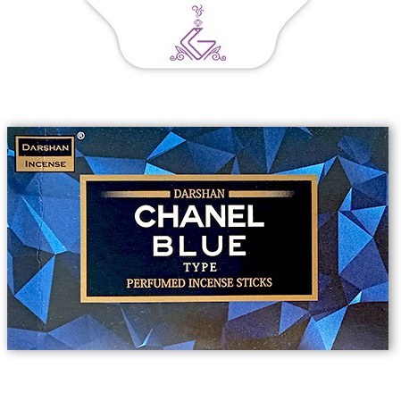 عود خوشبو کننده مخروطی دارشان Darshan مدل بلو شنل (بلو چنل) Blue chanel
