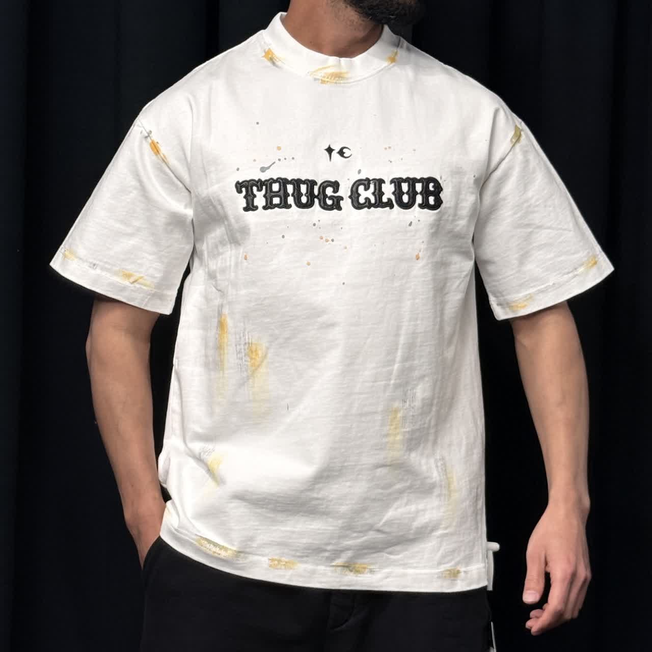تیشرت وارداتی برند THUG CLUB کد 931 رنگ سفید سایز 2XL