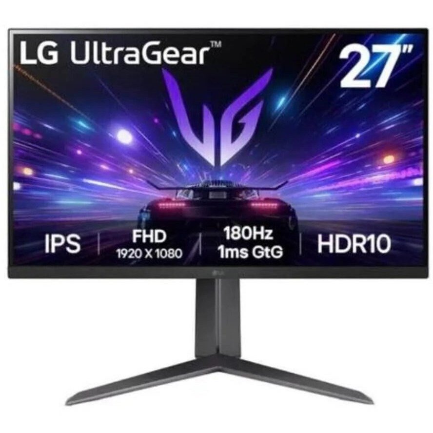 مانیتور مخصوص بازی گیمینگ ULTRAGEAR 27GS65F B 27 اینچی 180 هرتز 1MS G SYNC FHD IPS ال جی LG