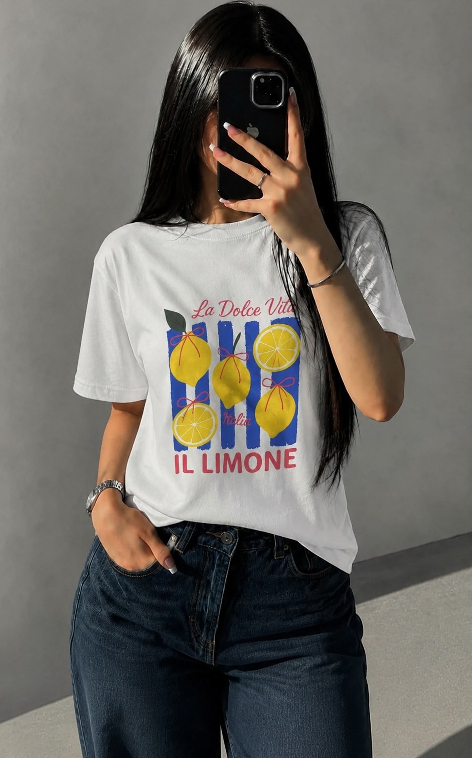 تیشرت طرح IL LIMONE توت فرنگی پنبه 28