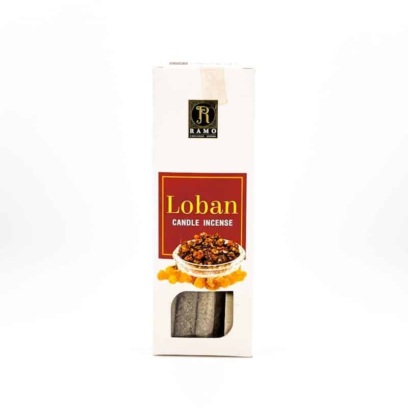 عود کندل لوبان - کندر (پاکسازی و دفع انرژی منفی، مراقبه، یوگا و فنگ شویی) عود کندل دست ساز RAMO رایحه LOBAN