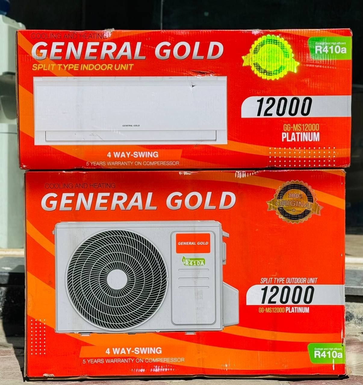 کولر گازی جنرال گلد مدل GG-MS12000 ظرفیت ۱۲ هزار اسپلیت دیواری