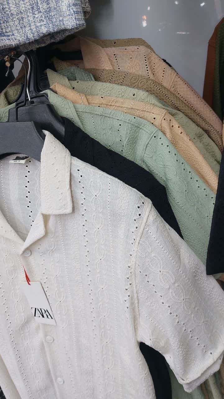 پیراهن مراکشی زارا ارجینال ترند سال Men’s Turkish Moroccan Collar Shirt - Original Design Available in 3 Colors