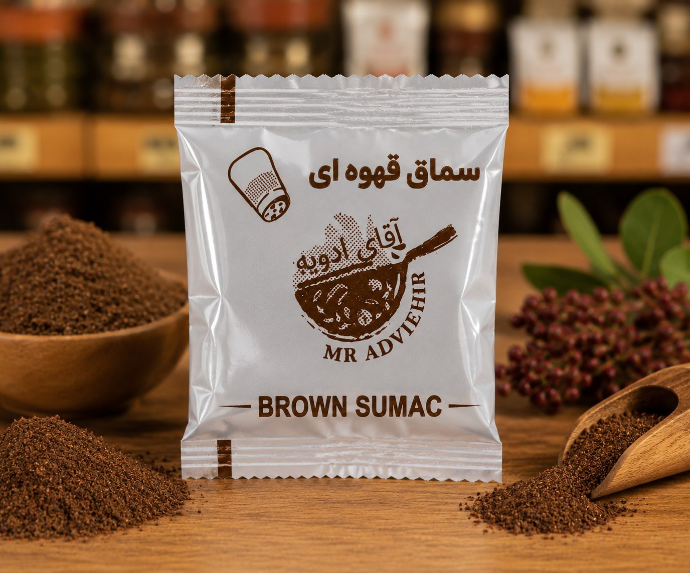سماق قهوه ای تک نفره Single ServeBrown Sumac